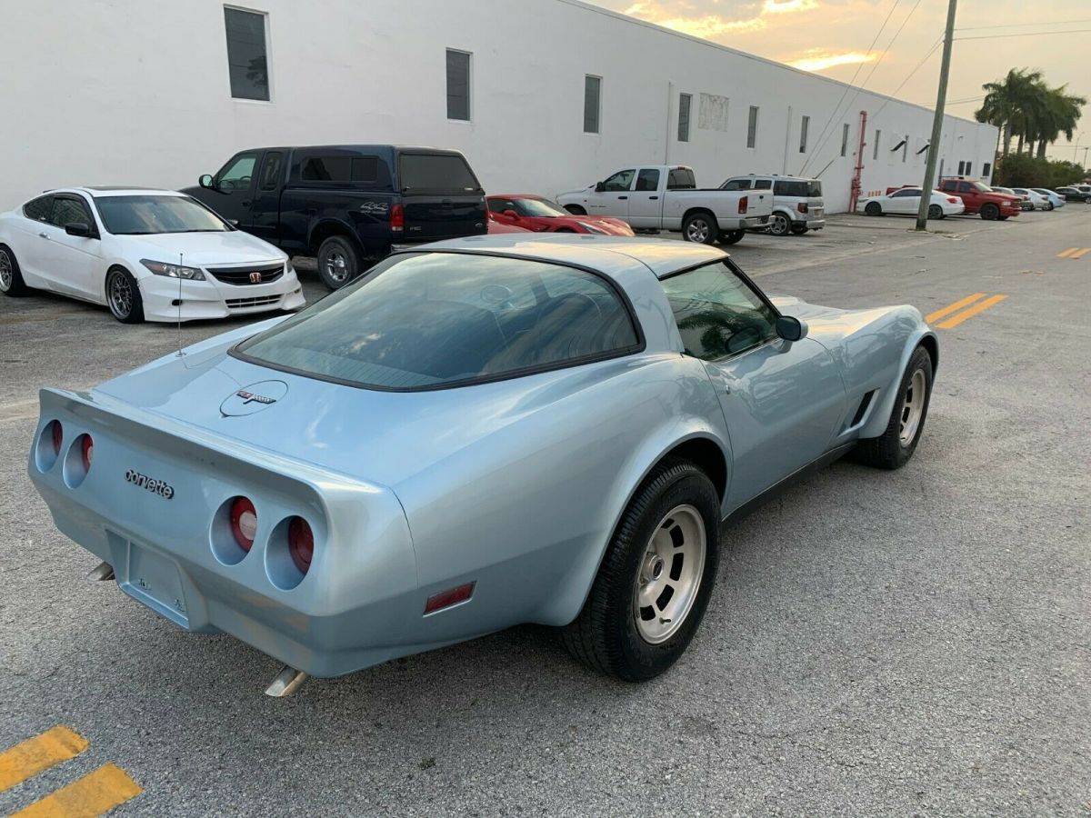 1980 Blue Chevrolet Corvette