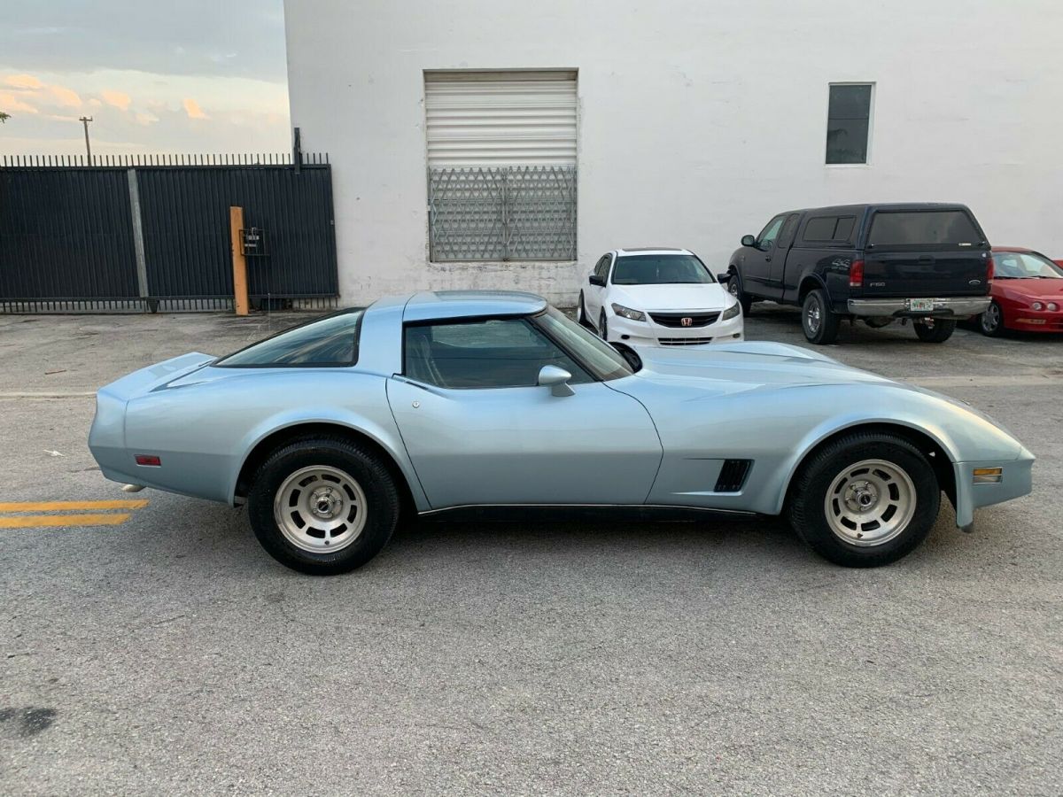 1980 Blue Chevrolet Corvette