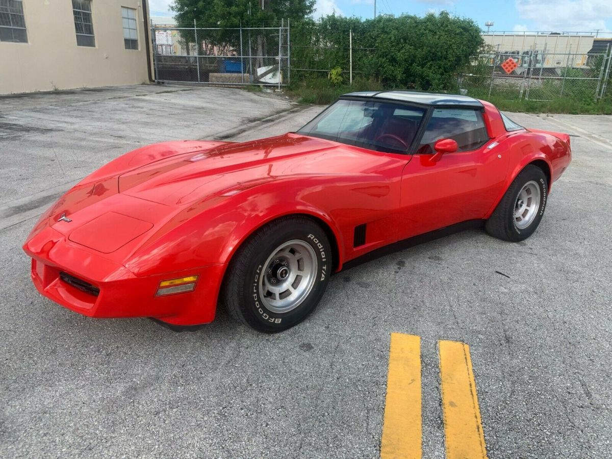 1980 Red Chevrolet Corvette