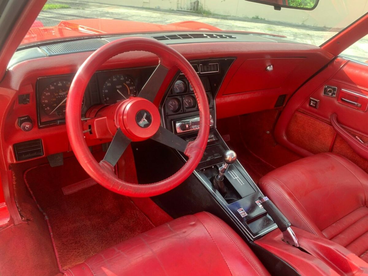 1980 Red Chevrolet Corvette