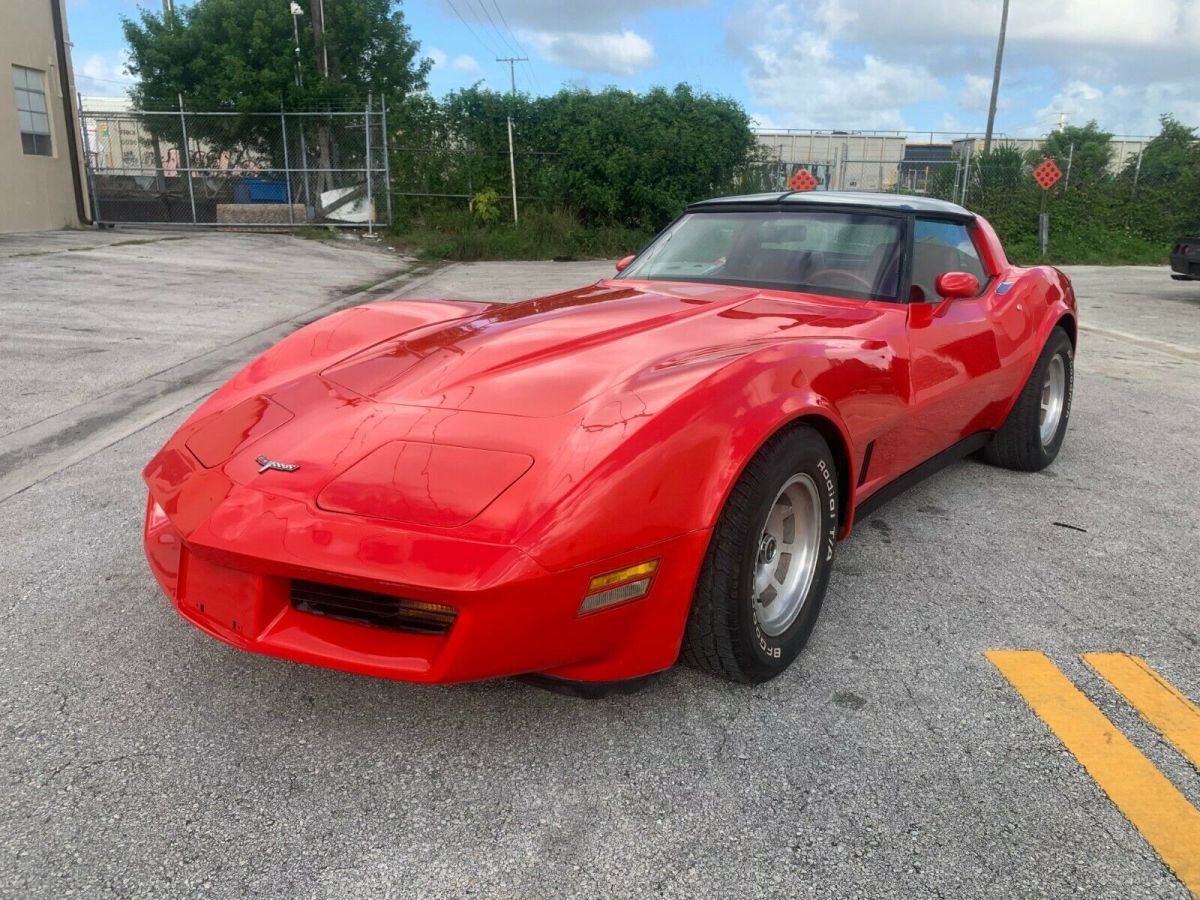 1980 Red Chevrolet Corvette