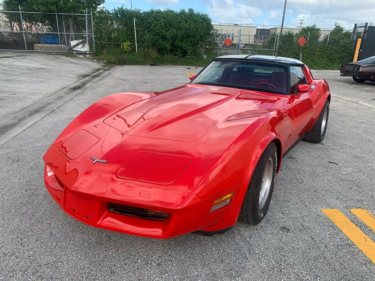 1980 Red Chevrolet Corvette
