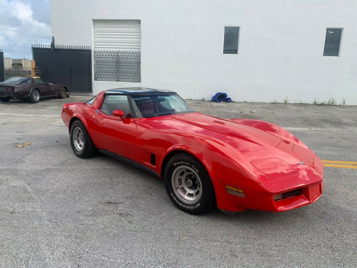 1980 Red Chevrolet Corvette