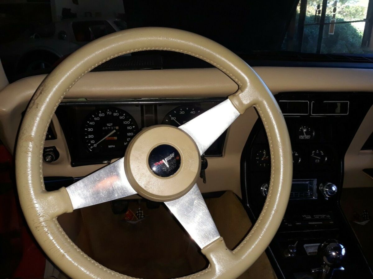 1980 Red Chevrolet Corvette