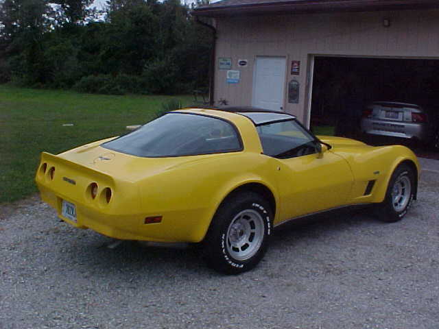 1980 yellow Chevrolet Corvette T TOP