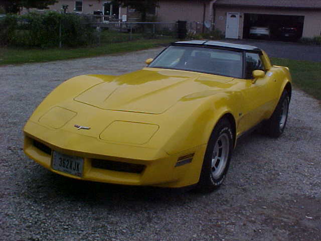 1980 yellow Chevrolet Corvette T TOP