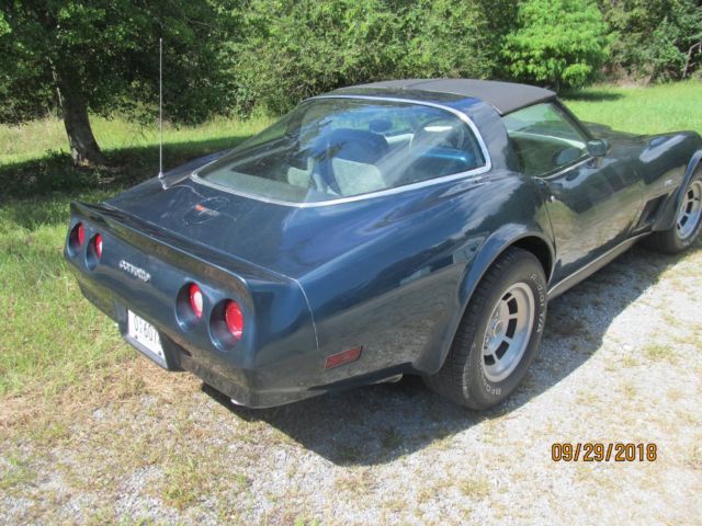 1980 Blue Chevrolet Corvette Coupe