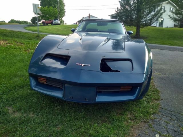 1980 Blue Chevrolet Corvette Coupe