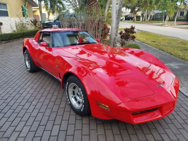 1980 Red Chevrolet Corvette Coupe
