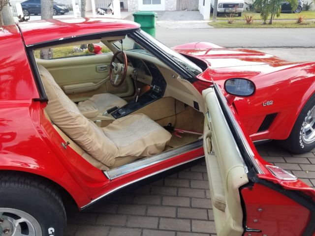 1980 Red Chevrolet Corvette Coupe