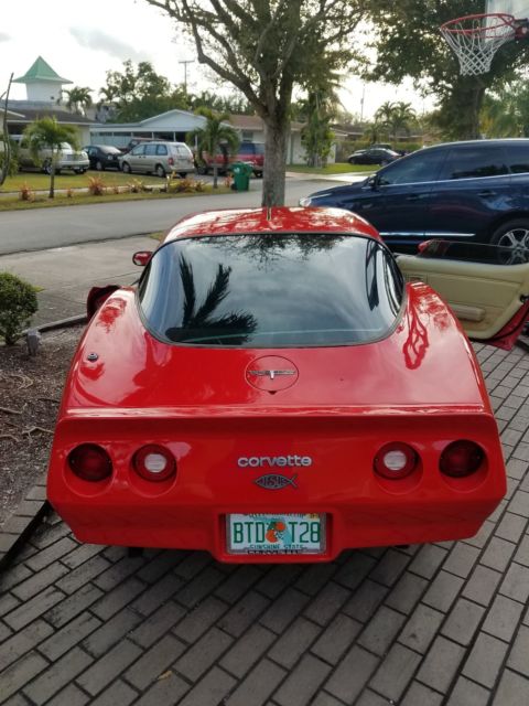 1980 Red Chevrolet Corvette Coupe