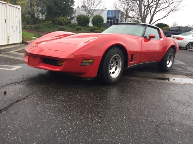1980 Red Chevrolet Corvette Coupe