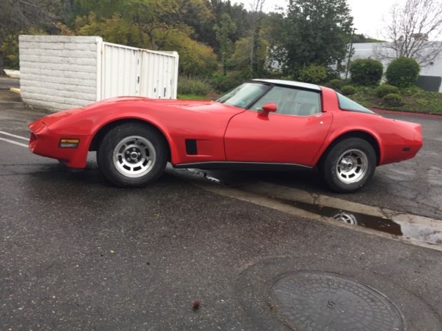 1980 Red Chevrolet Corvette Coupe