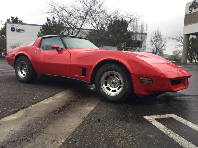 1980 Red Chevrolet Corvette Coupe