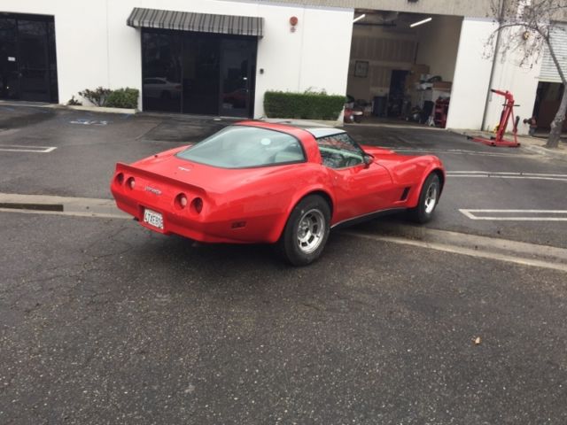 1980 Red Chevrolet Corvette Coupe
