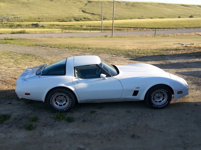 1980 White Chevrolet Corvette Coupe
