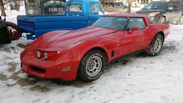 1980 Red Chevrolet Corvette Coupe