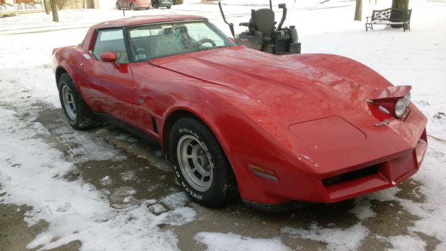 1980 Red Chevrolet Corvette Coupe