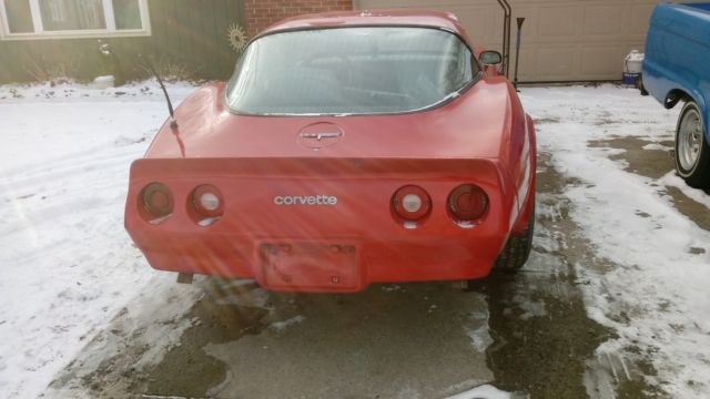 1980 Red Chevrolet Corvette Coupe