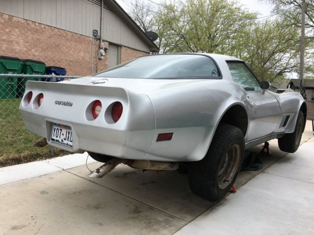 1980 Silver Chevrolet Corvette