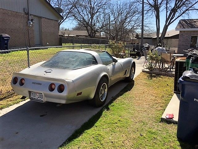 1980 Silver Chevrolet Corvette