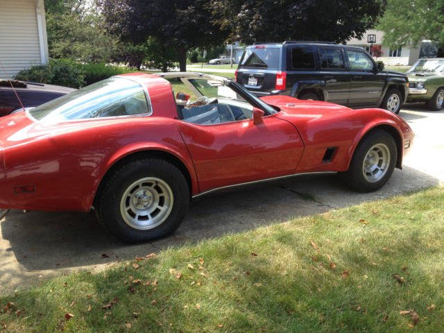 1980 Red Chevrolet Corvette Coupe