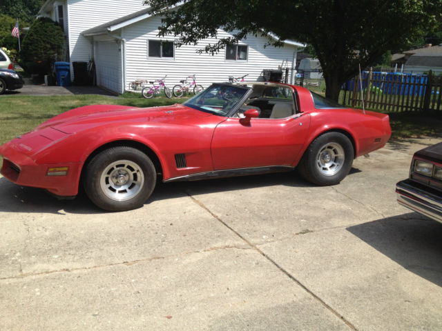 1980 Red Chevrolet Corvette Coupe
