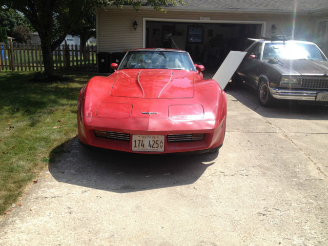 1980 Red Chevrolet Corvette Coupe