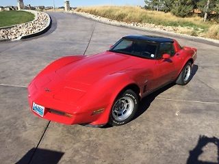 1980 Red Chevrolet Corvette Coupe