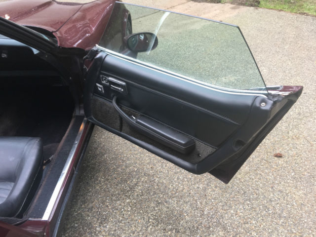 1980 Burgundy Chevrolet Corvette Convertible