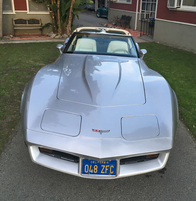 1980 Silver Chevrolet Corvette Coupe