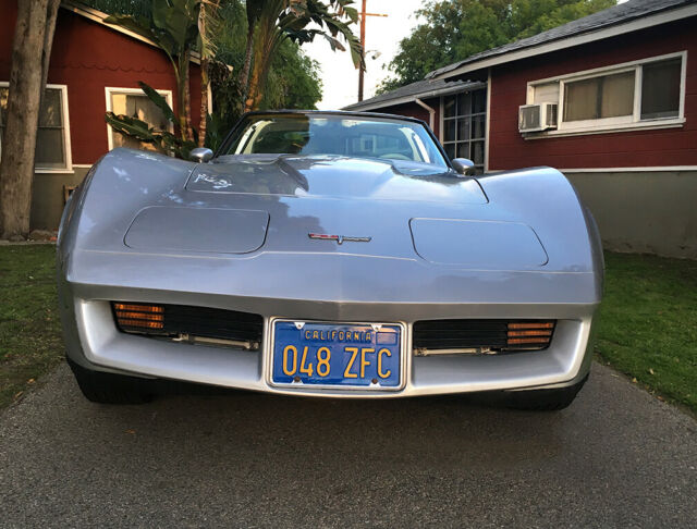 1980 Silver Chevrolet Corvette Coupe