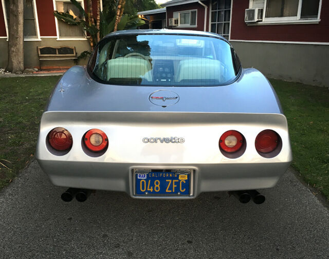 1980 Silver Chevrolet Corvette Coupe