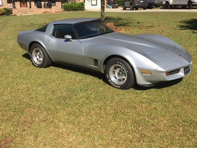 1980 Silver Chevrolet Corvette Fastback
