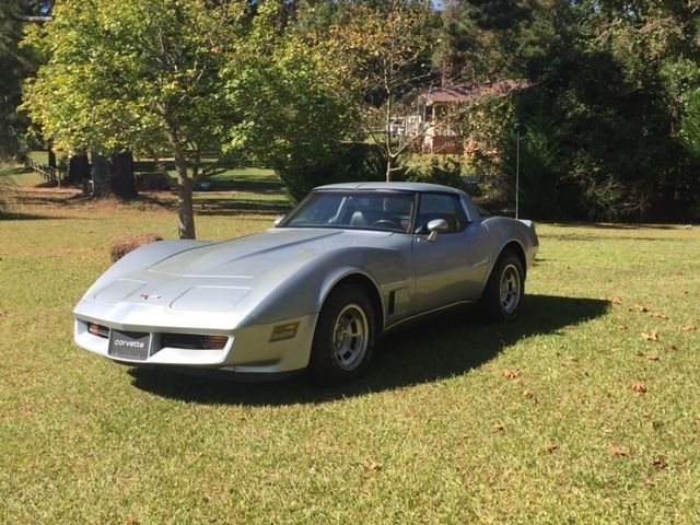 1980 Silver Chevrolet Corvette Fastback