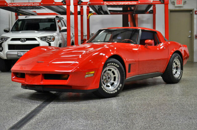 1980 Red Chevrolet Corvette Coupe
