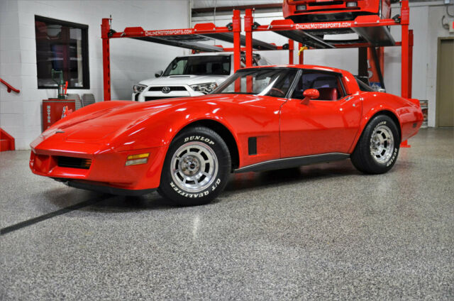 1980 Red Chevrolet Corvette Coupe