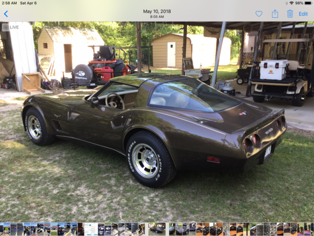1980 Brown Chevrolet Corvette Coupe