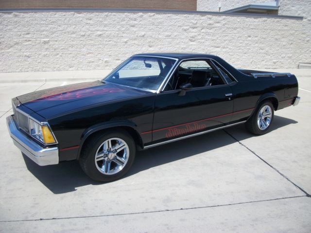 1980 Black Chevrolet El Camino