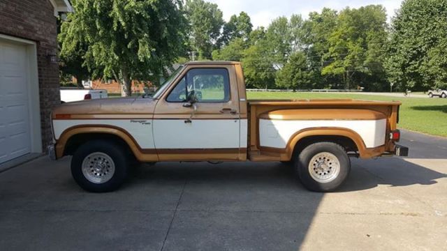 1980 Gold white Ford F-150 Step Side