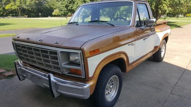 1980 Gold white Ford F-150 Step Side