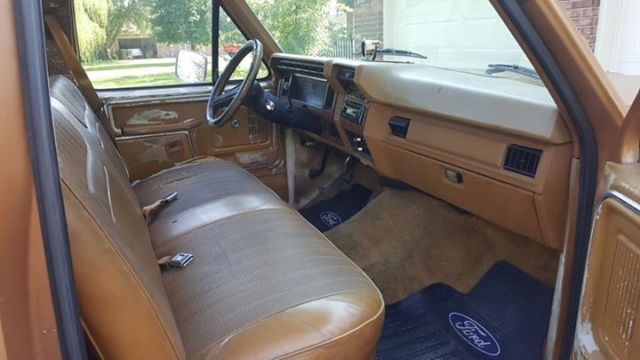 1980 Gold white Ford F-150 Step Side