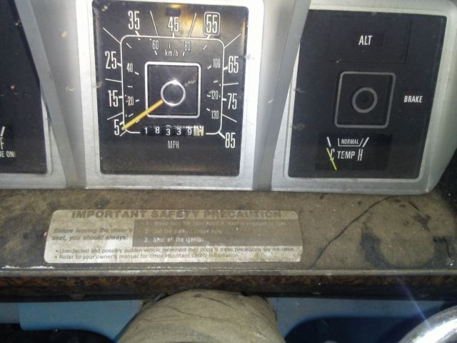 1980 Blue Ford E-Series Van Extended Passenger Van