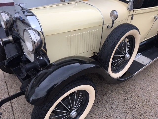 1980 Antique Cream Ford Shay Convertible
