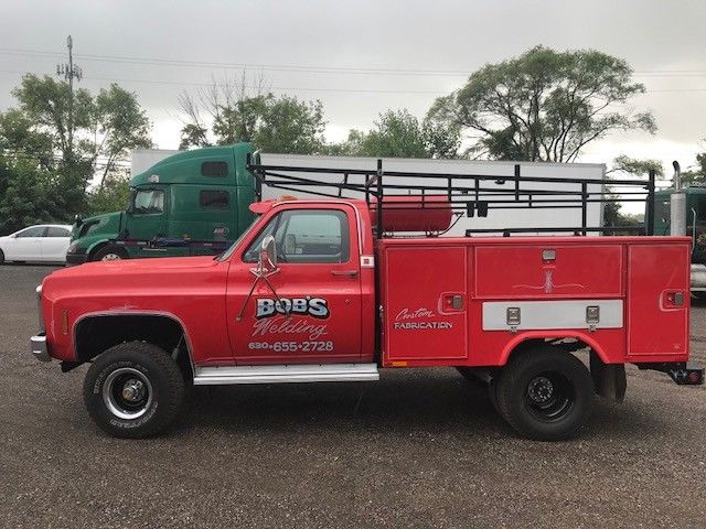 1980 Red Chevrolet C/K Pickup 3500 Utility Body