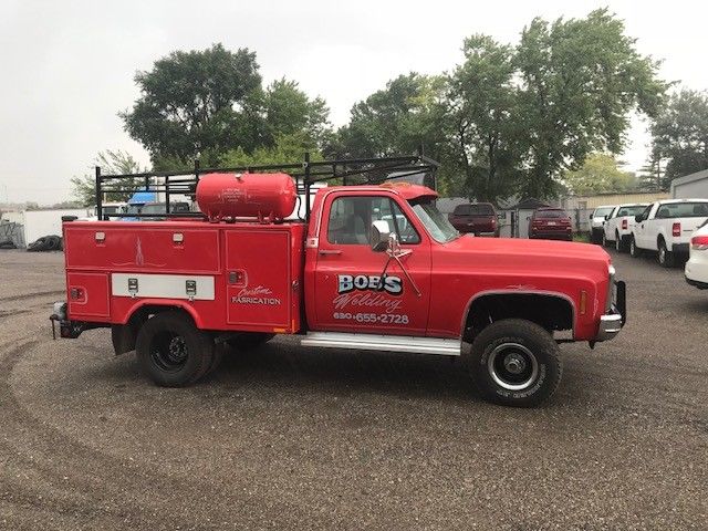 1980 Red Chevrolet C/K Pickup 3500 Utility Body