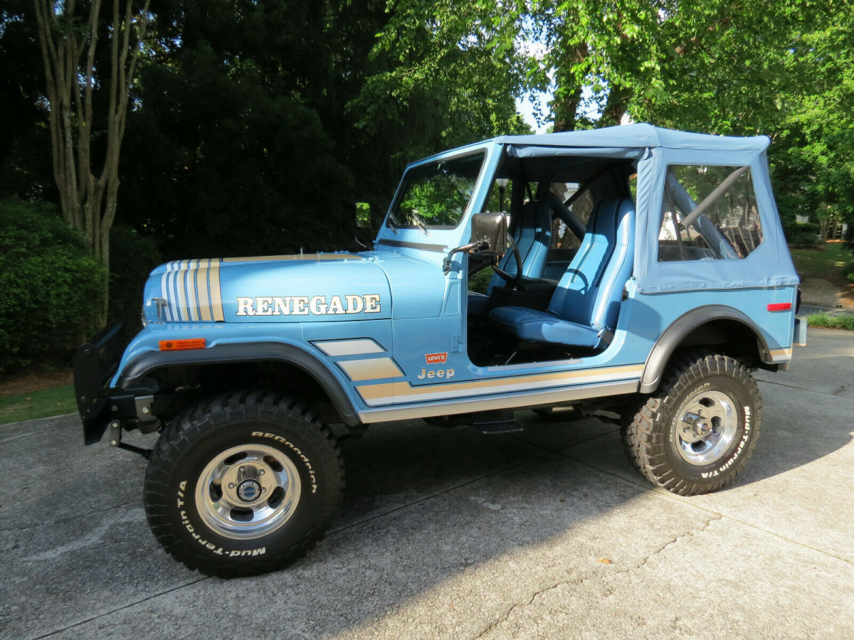 1980 Blue Jeep CJ