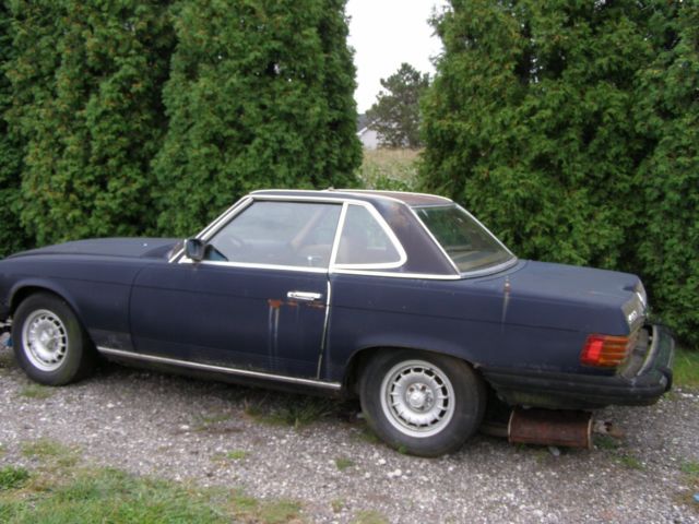 1980 Blue Mercedes-Benz SL-Class Convertible