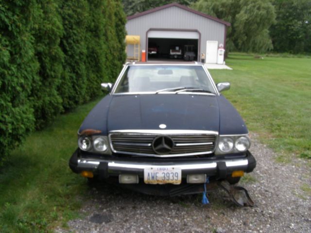 1980 Blue Mercedes-Benz SL-Class Convertible