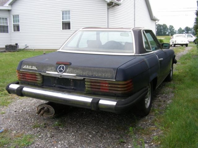 1980 Blue Mercedes-Benz SL-Class Convertible